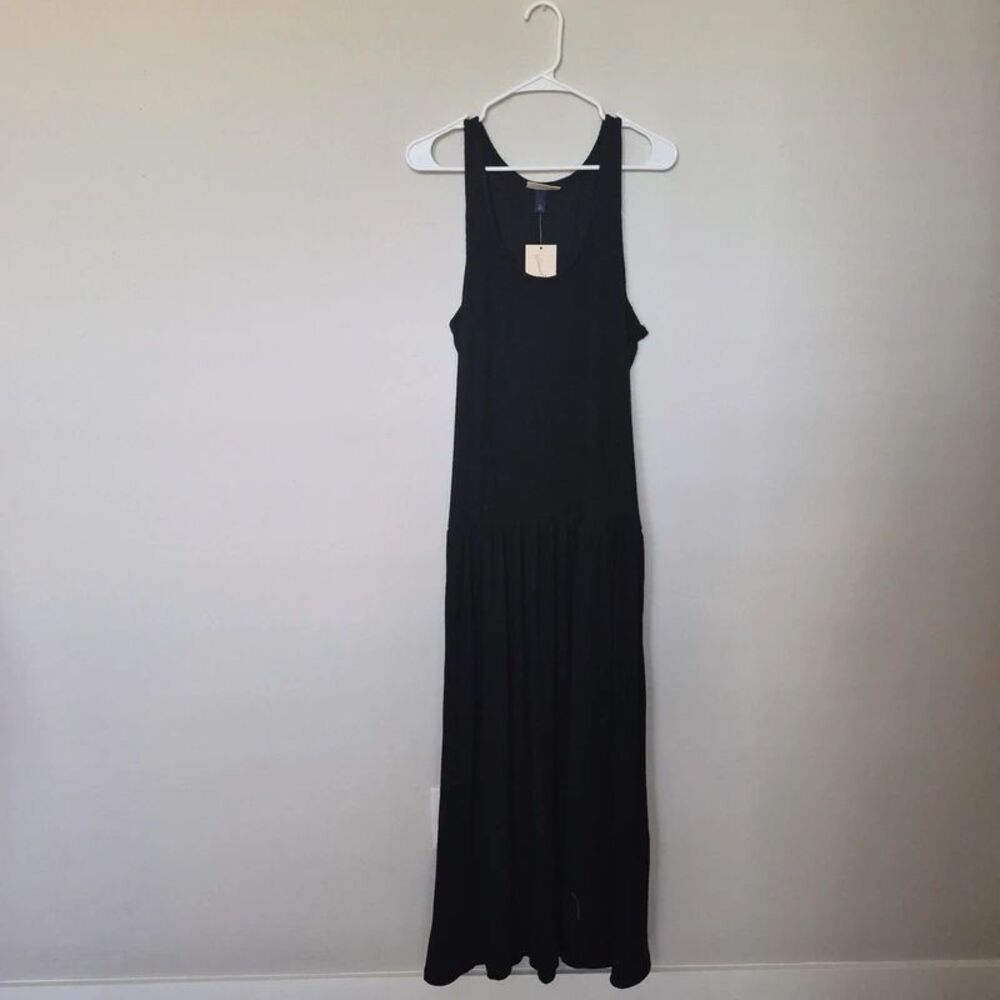 Womens Drop Waist Knit Midi Dress
